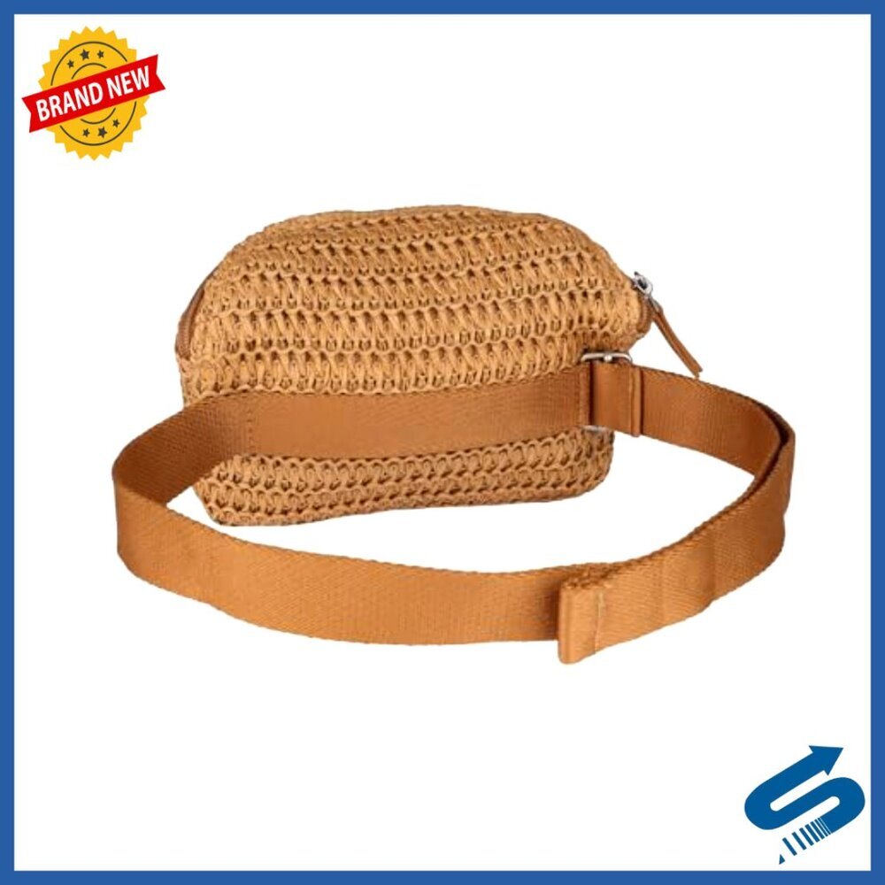 Woven Straw Sling Bag Fanny Pack Waist Bag Adjustable Strap Travel Beach - Picture 2 of 6